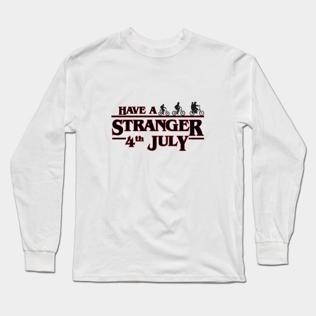 Stranger Things 4th of July Long Sleeve T-Shirt by colouredwolfe11